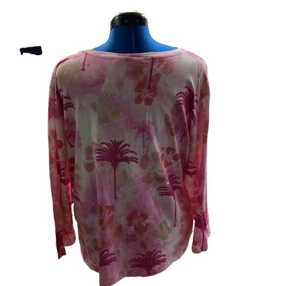 JAMAICA BAY, Women’s Pink top Size 3X Long Sleeve - Picture 2 of 10